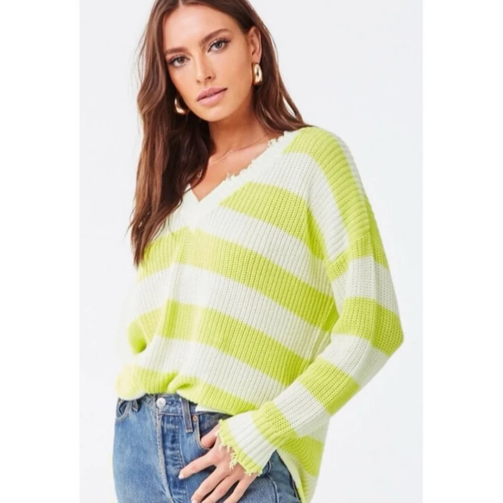 Forever‎ 21 oversized color block sweater size small